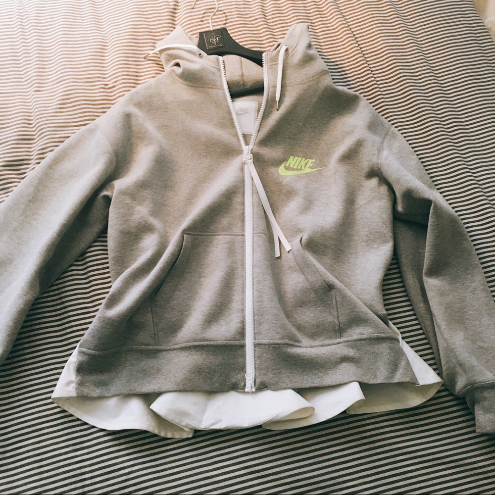 Nike Lab X Sacai Fleece Zip Dameshoodie, Large